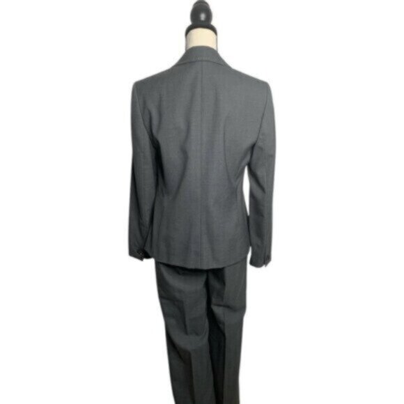 NWT Kasper Gray Two Piece Pants Suit Set - Picture 7 of 10